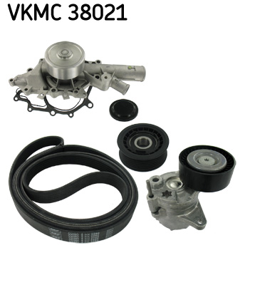 SKF Hosszbordásszíjkészlet vízpumpával VKMC38021_SKF